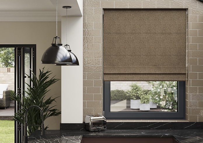 Harris, Soft Truffle - Roman Blind - Image 3